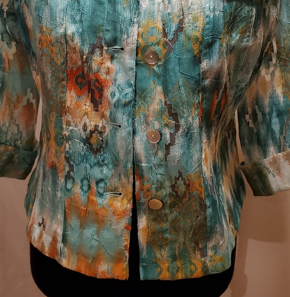 LIGHTWEIGHT SUMMER JACKET. RUBY ROAD, SIZE 8 - Picture 6 of 7